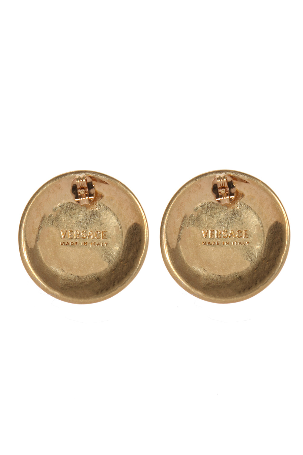 Versace Medusa head round earrings