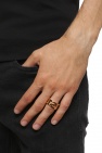 Versace Greek key pattern ring