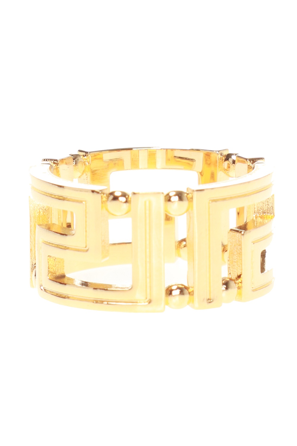 Versace Greek key pattern ring