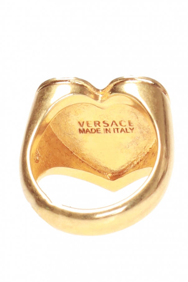 versace heart ring