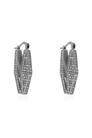 Earrings with crystals