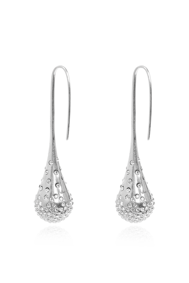 Jimmy Choo Brass earrings with shimmering crystals