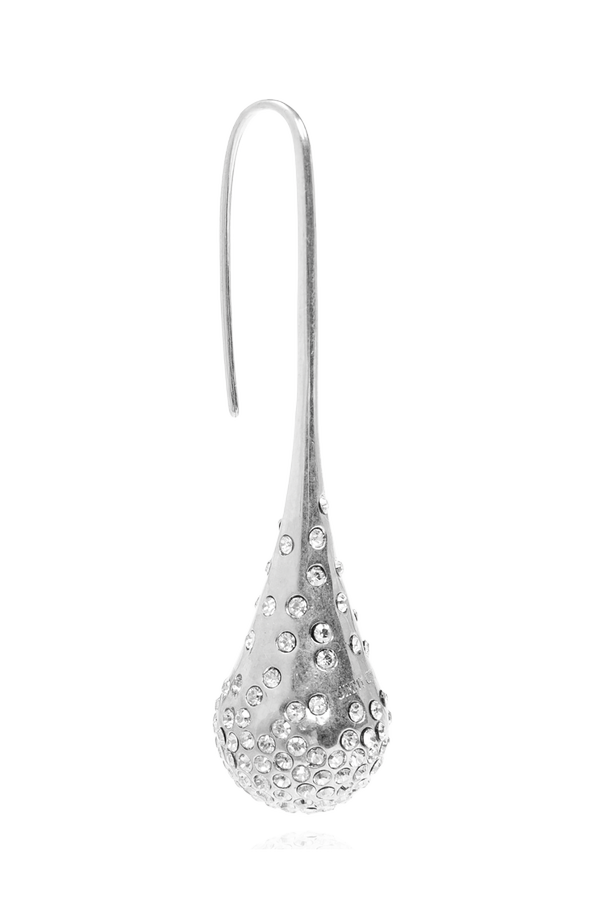 Jimmy Choo Brass earrings with shimmering crystals