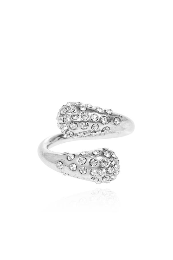 Brass ring with crystals od Jimmy Choo