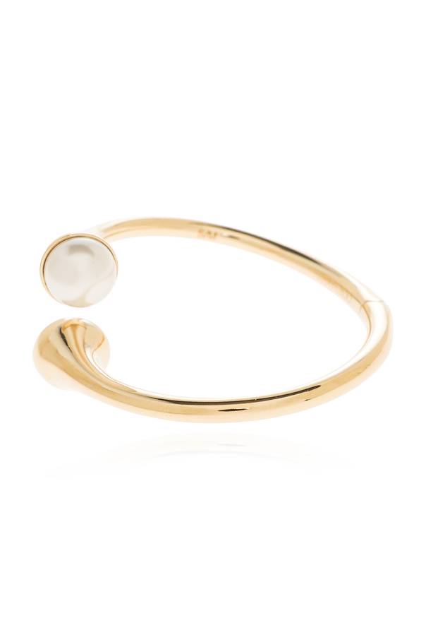 Jimmy Choo Brass bracelet with pearls