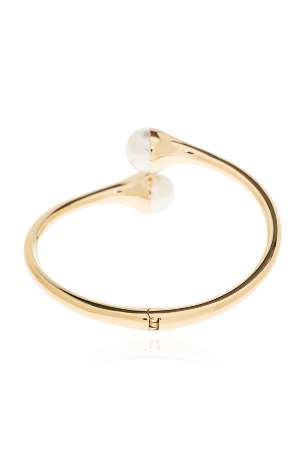 Jimmy Choo Brass bracelet with pearls