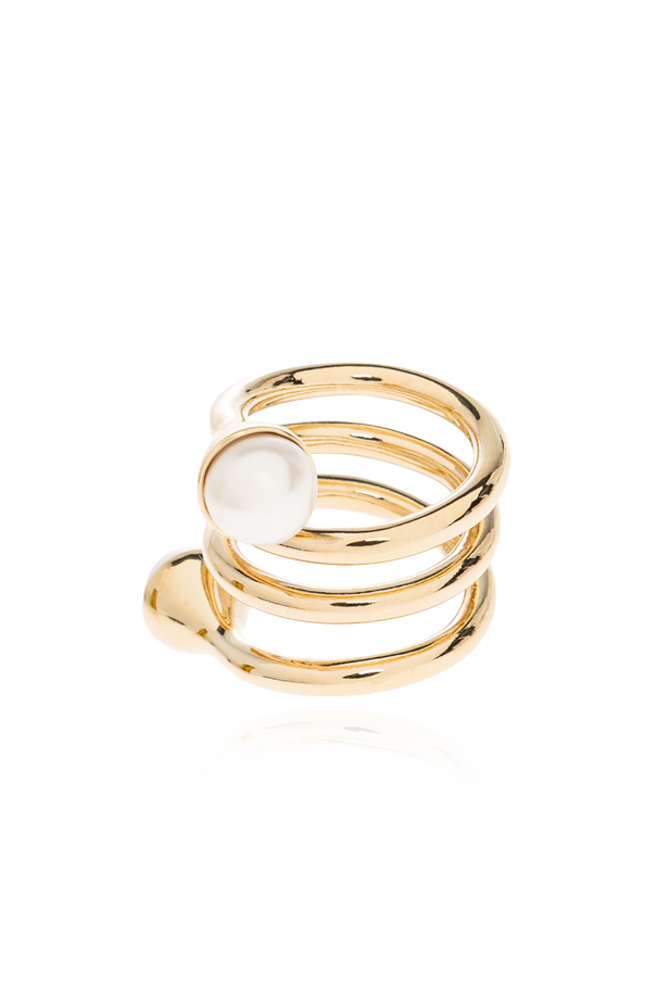 Jimmy Choo Messingring mit Perlen