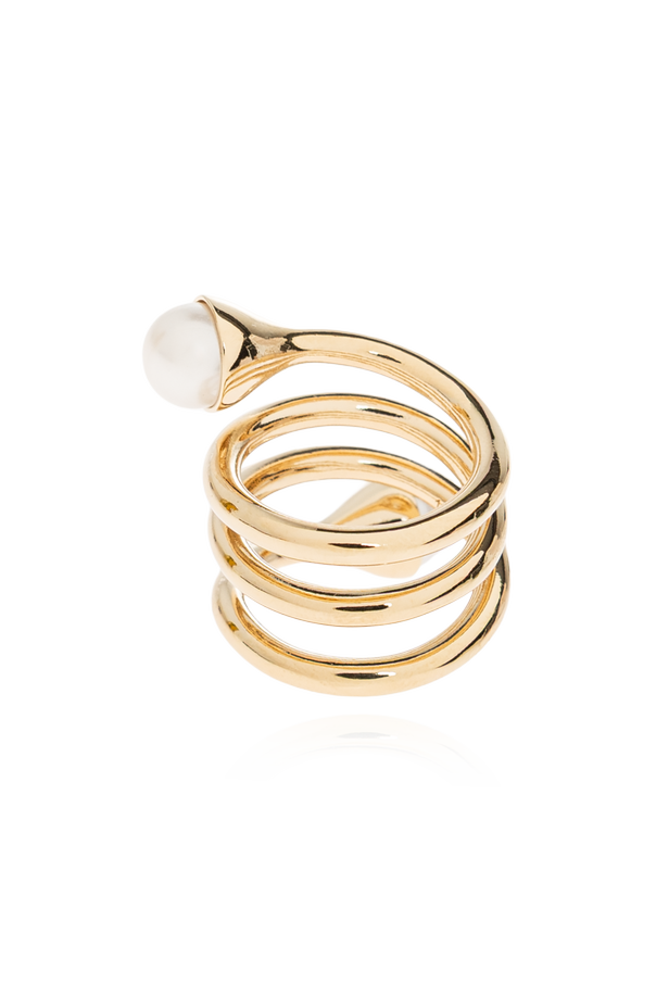 Jimmy Choo Messingring mit Perlen