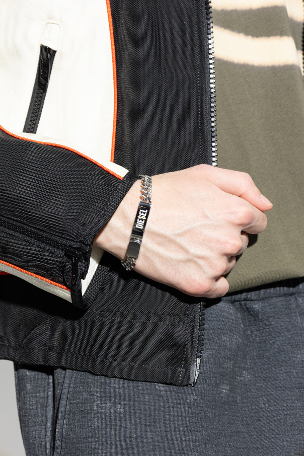 Diesel Pulseira com logotipo gravado