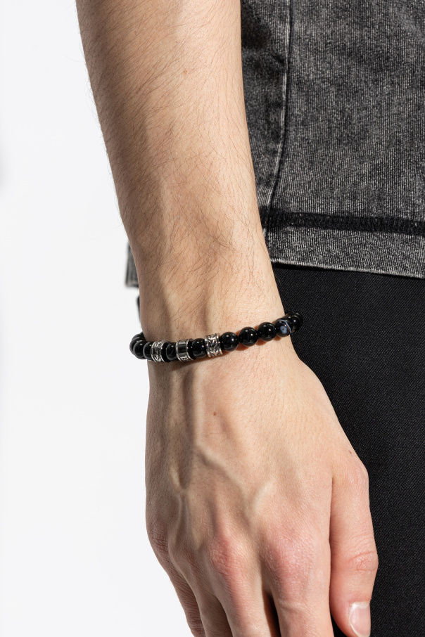 Diesel Regulowana bransoleta z kamieniami