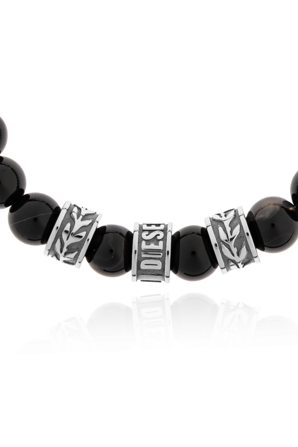 Diesel Regulowana bransoleta z kamieniami