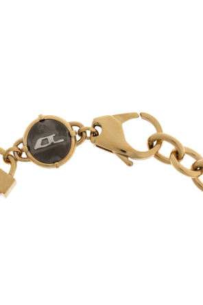 Diesel Pulseira com logotipo gravado