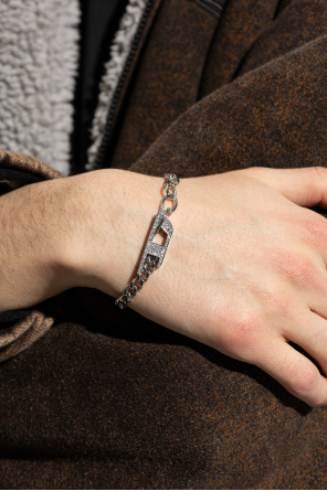 Diesel Pulseira com cristais brilhantes