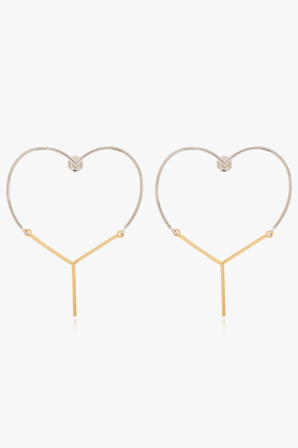 Y Project Heart-shaped earrings