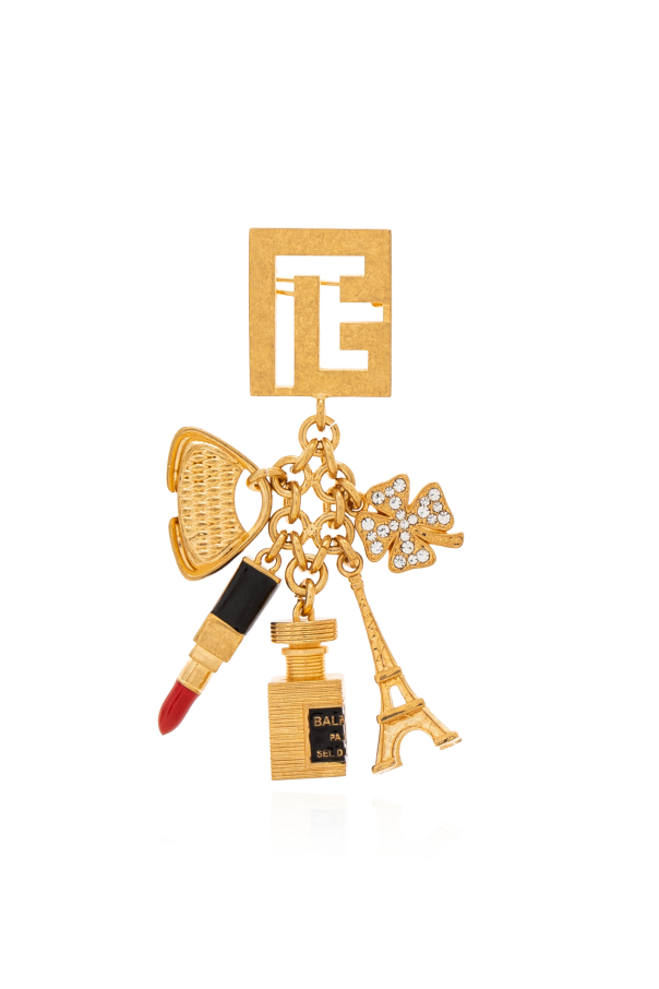 Brooch with charms od Balmain