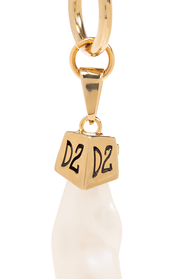 Dsquared2 Single clip-on earring with logo