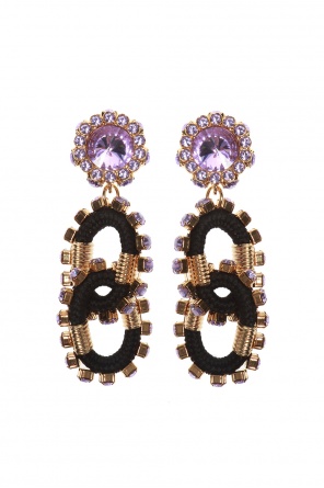 Klipsy z dekoracyjnymi elementami od Dsquared2