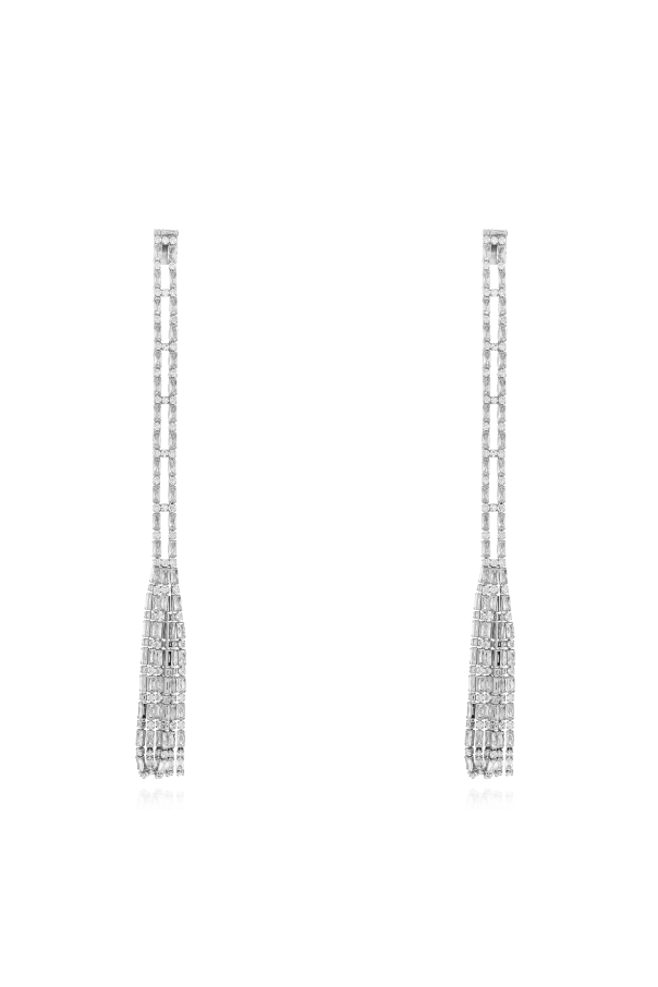 Earrings with shimmering crystals od Dsquared2