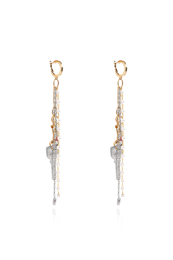 Brass earrings od Dsquared2