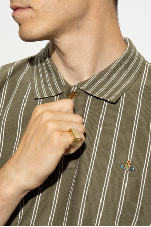 Acne Studios Brass ring with logo