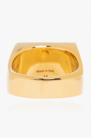 Acne Studios Brass ring with logo