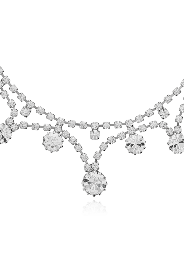 Alessandra Rich Naszyjnik z połyskującymi kryształami