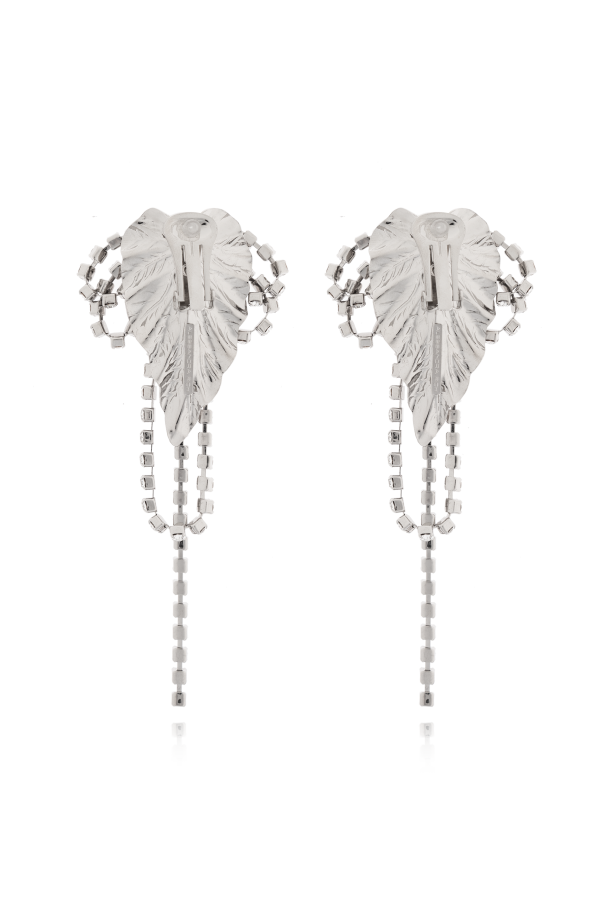 Alessandra Rich Clips con cristales brillantes