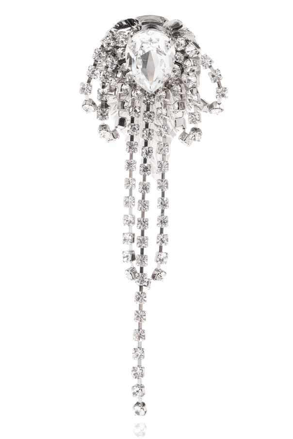 Alessandra Rich Clips con cristales brillantes