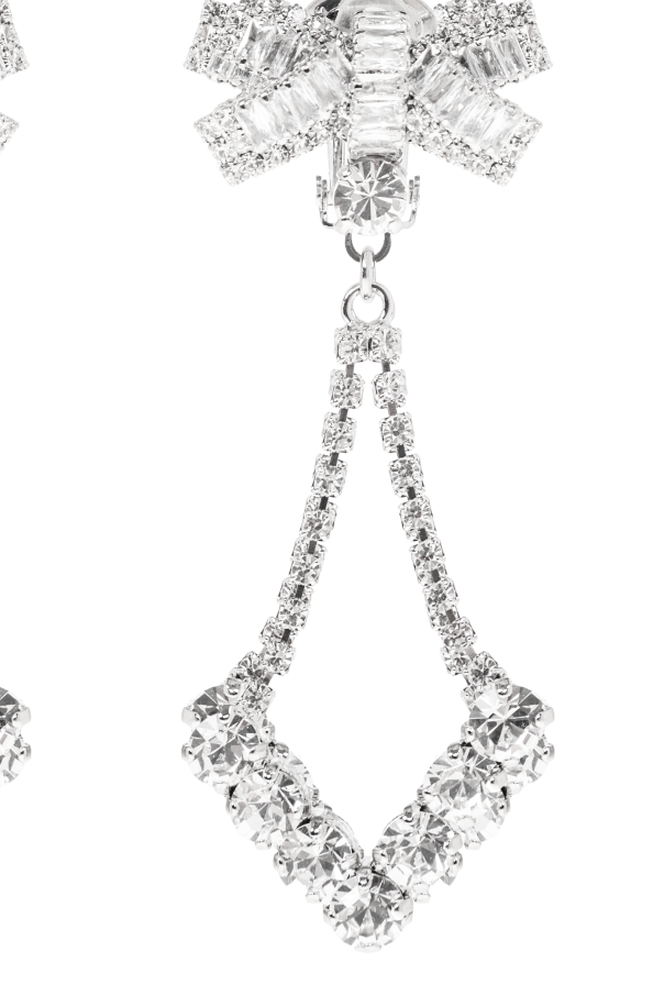 Alessandra Rich Clip-on earrings with crystals