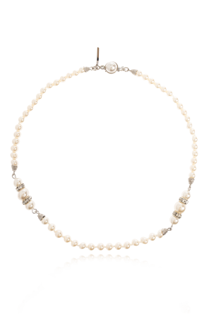 Necklace with artificial pearl