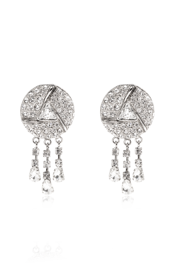 Clip-on earrings with crystals od Alessandra Rich