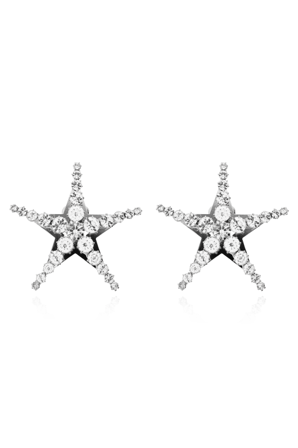 Star-shaped clip-on earrings od Alessandra Rich
