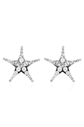 Star-shaped clip-on earrings