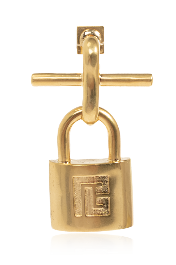 Balmain Earrings with padlock-shaped pendants