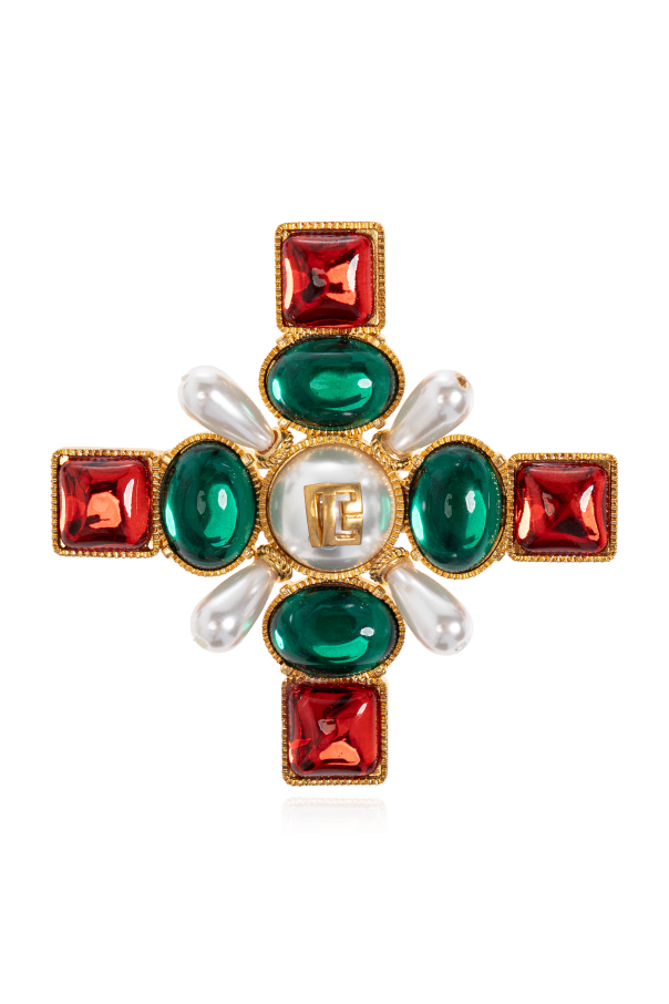 Brooch with crystals od Balmain