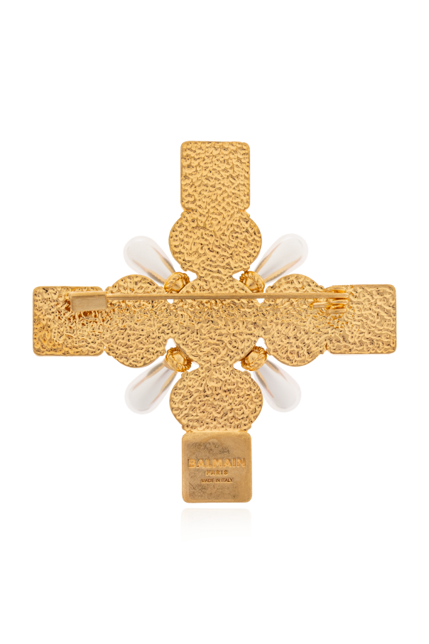 Balmain Brooch with crystals