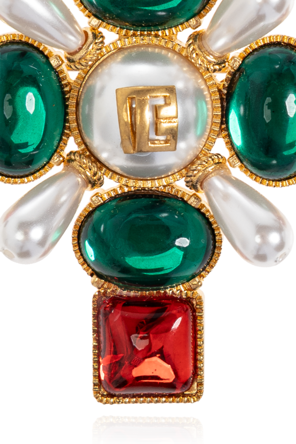 Balmain Brooch with crystals