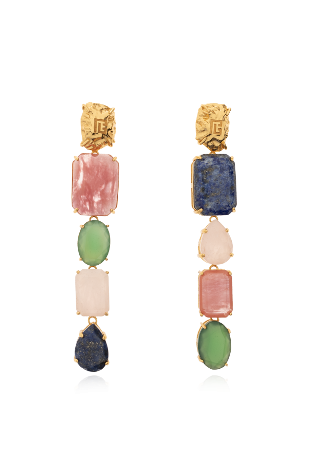 Clip-on earrings with stones od Balmain