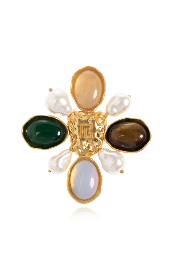 Brooch with pearls od Balmain