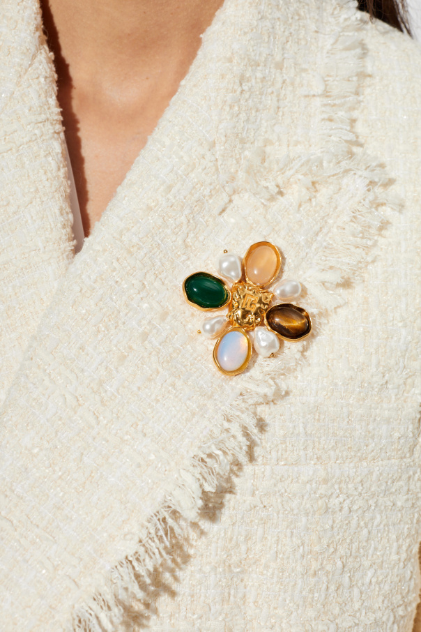 Balmain Brooch with pearls