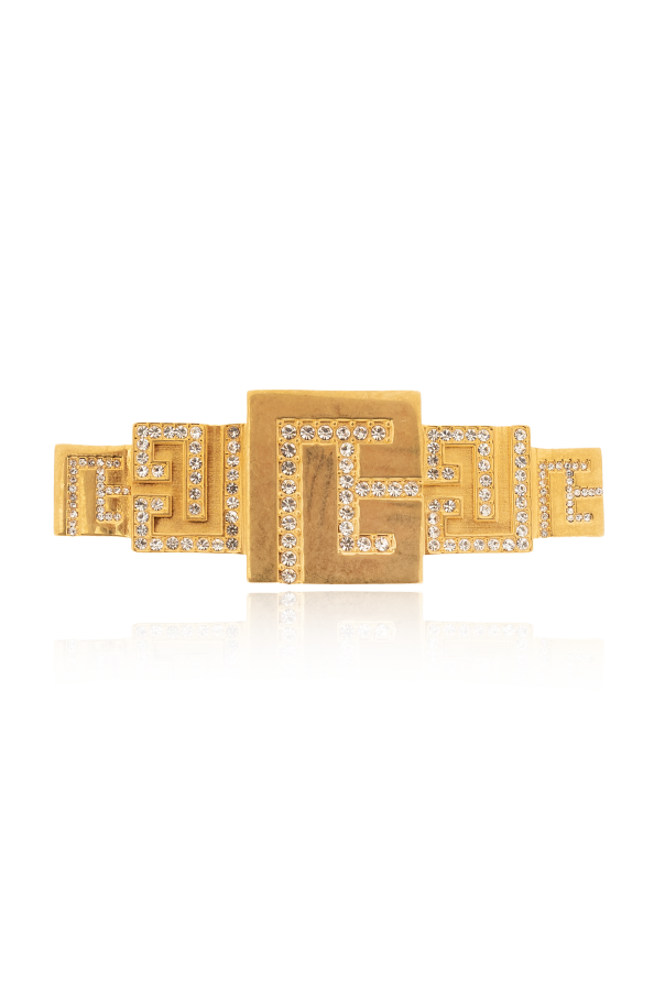 Balmain Brosche mit schimmernden Kristallen