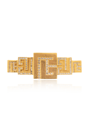 Brosche mit schimmernden Kristallen