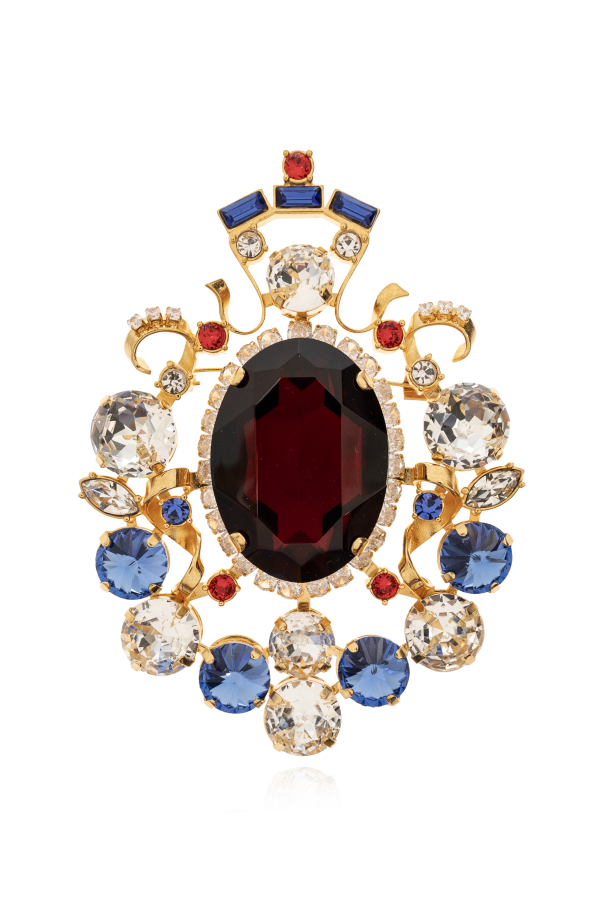 Balmain Brooch with shimmering crystals