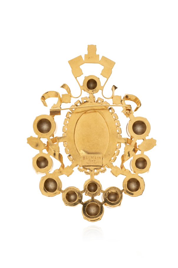 Balmain Brooch with shimmering crystals