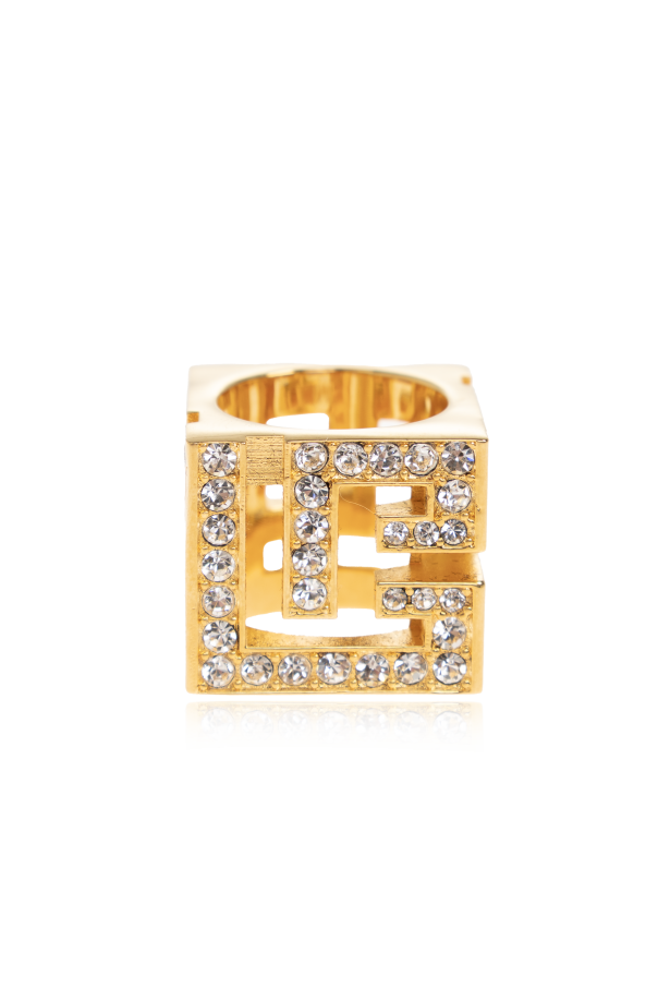 Ring with shimmering crystals od Balmain