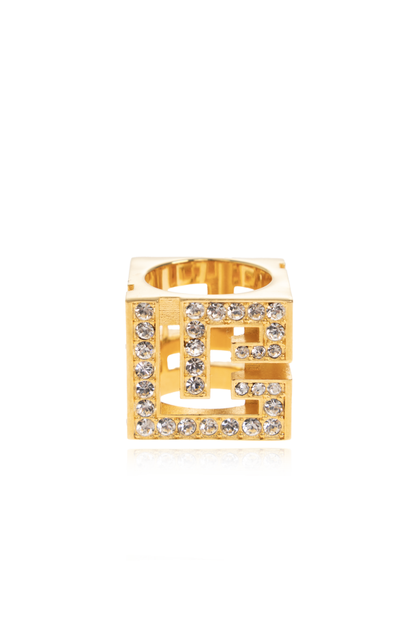 Balmain Ring with shimmering crystals