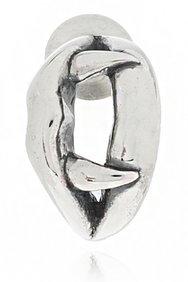 Silver mono earring od Yohji Yamamoto