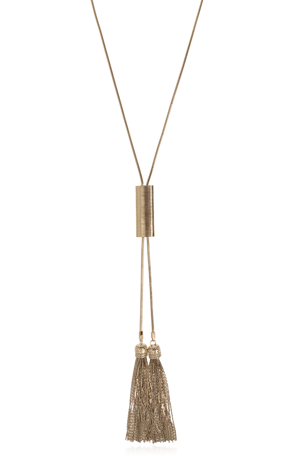 Balmain Brass necklace with tassels