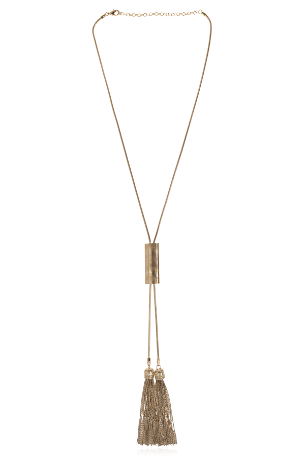 Balmain Brass necklace with tassels