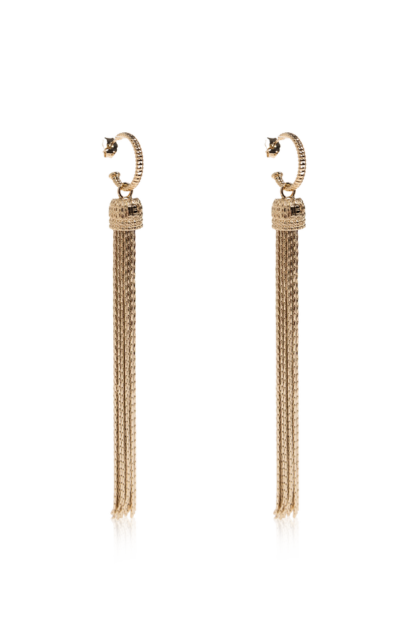 Brass earrings with tassels od Balmain